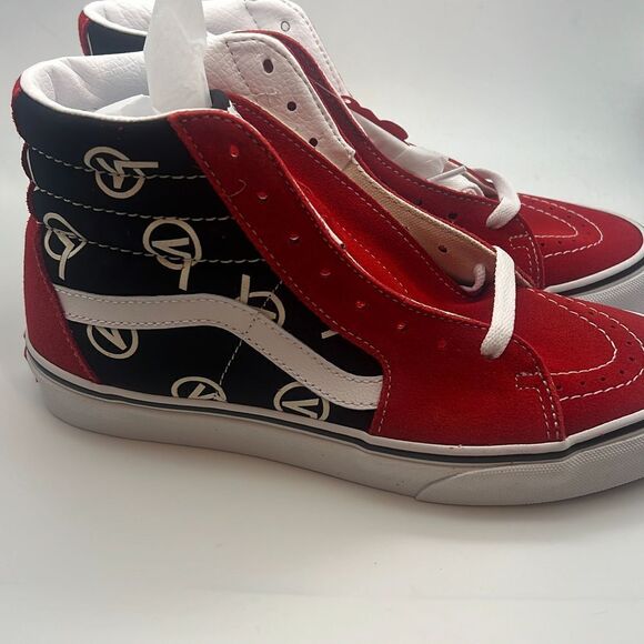 Vans Sk8-Hi circle V high top casual skate sneaker shoes Women's 8 | Men 6.5 NEW - Picture 2 of 6